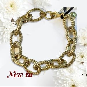 J CREW CRYSTAL PAVE LINK BRACELET